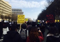 Protesters Marching Towards the Capitol
(Photo Credit: Robin Smith)