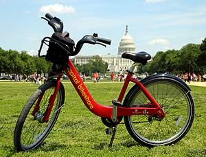 An example of the bikes that will be available for rent with the program (Credit: montgomerycountymd.gov)