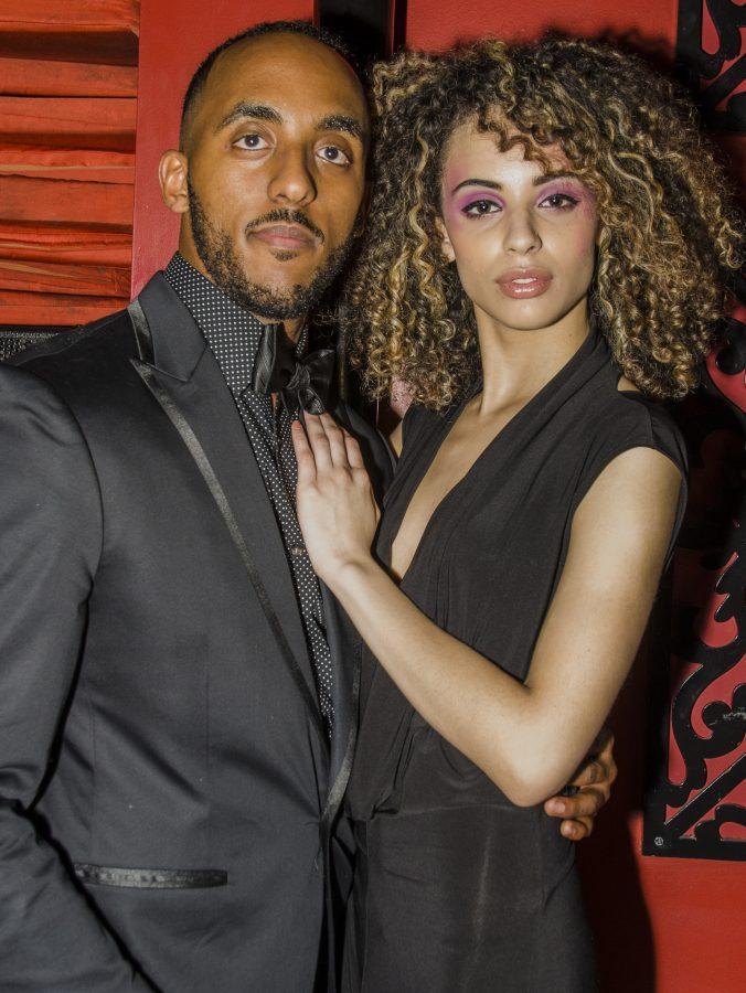 Male model Elias Yassin and female model Shaina Scott at D.C. Fashion Weeks Fashion Industry Networking Party (Photo Credit: Devaughn Phillips)