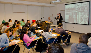 Dr. Reidl informs MC students about the civil rights movement of the 1960s. (Photo Credit: Devaughn Phillips)