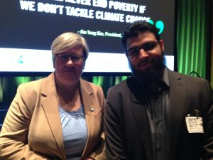 World Bank Vice President Rachel Kyte and MC student Suleiman Khan