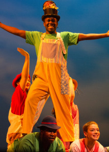 Yian Zhang, Billy Griffis, John Rucker, and Julia Junghans in "Hats Off to Haydn" choreographed by Gail Minor-Smith (Photo Credit: Emmanuel Jean-Marie)