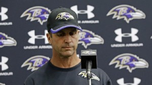 Harbaugh addressed the media Monday evening regarding the Ravens' decision