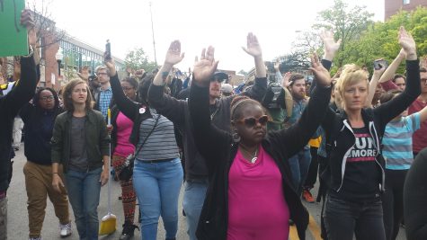 Baltimore Protesters Hand Up Dont Shoot
