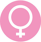 Digital illustration of female symbol in pink circle on white background
http://www.gettyimages.com/detail/illustration/digital-illustration-of-white-lightning-royalty-free-illustration/112706543