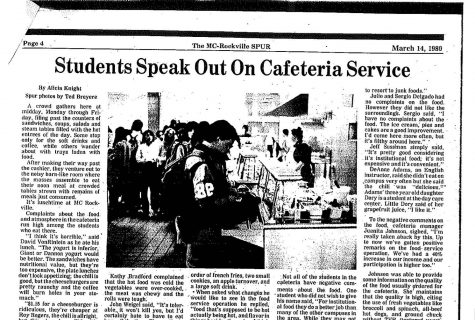Throwback Thursday: Students Speak Out on Cafeteria Service