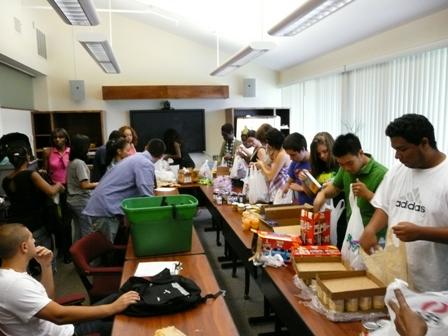 Manna Food- Smart Snacks volunteer program packing their collected donations.  https://cms.montgomerycollege.edu/EDU/Department2.aspx?id=16482