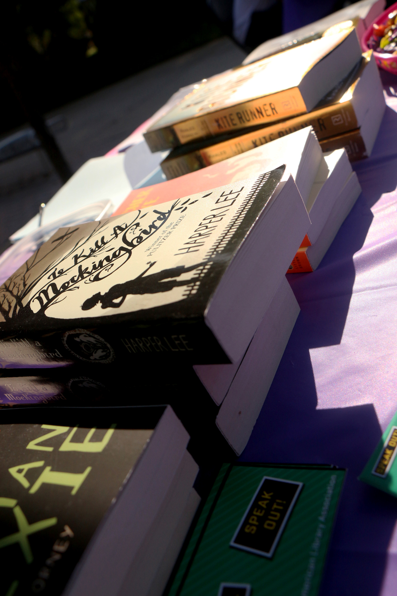 Literature department teachers handed out some of these formerly banned books as a rewards during the Montgomery College, Rockville Campus Banned Books Scavenger Hunt Sept. 26.