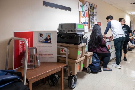 Help others by participating in the blood drive.