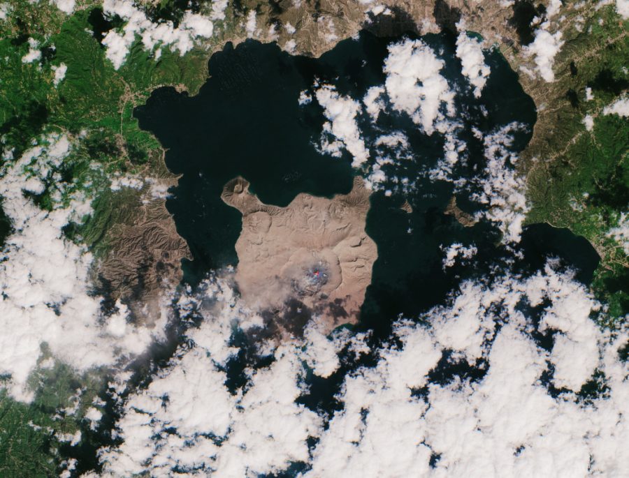 Satellite image of Taal Volcano