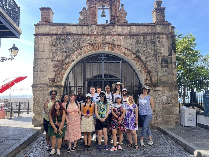 MC students and staff at Capilla del Cristo- Chapel of Christ in Old San Juan. Photo Credits: Talia Santos