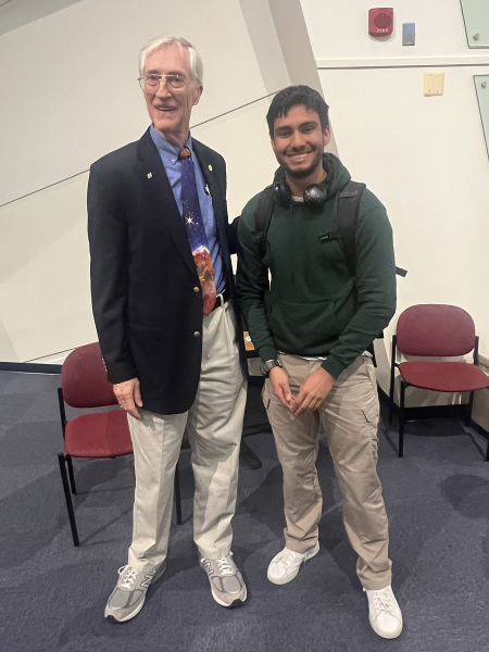 I had the opportunity to photograph myself with Dr. John C. Mather, an honor given my career in Physics.