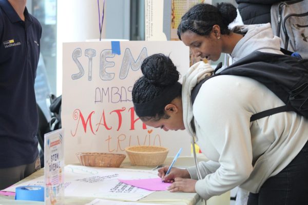 STEM club table. (Brandon Rodriguez)