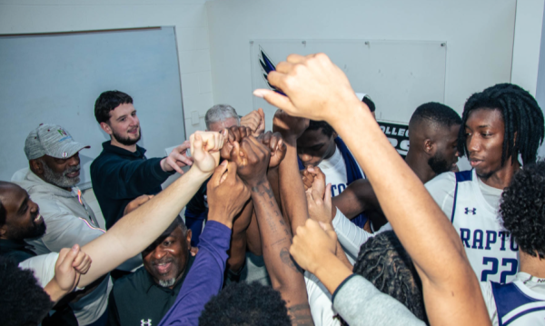 On Wednesday, February 11, Montgomery College’s (MC) Men’s Basketball (12-10, 4-4) team played their best game of the season at home against the Harford Community College (CC) Owls (14-13, 10-6), winning 102-72 in an overall dominant manner.