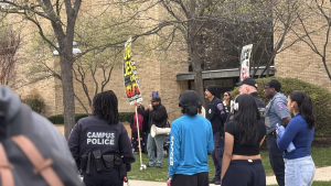 The Key of David Christian Center campus preaching at Montgomery College near Theater Arts (TA) building (Photo credit: Farahnaaz Qaderi)